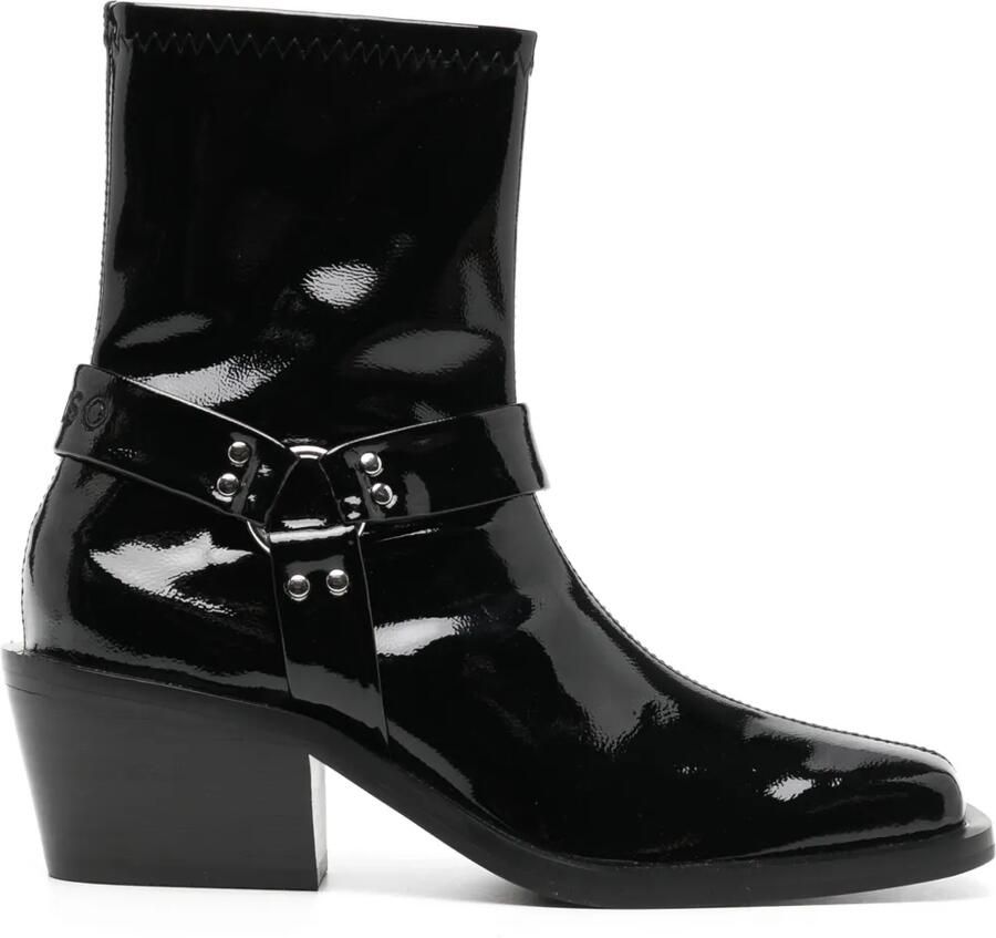 Senso 60 mm Kelsey II enkellaarzen Zwart