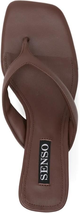 Senso 60 mm vierkant sandalen Bruin
