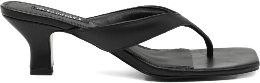 Senso 60 mm vierkant sandalen Zwart