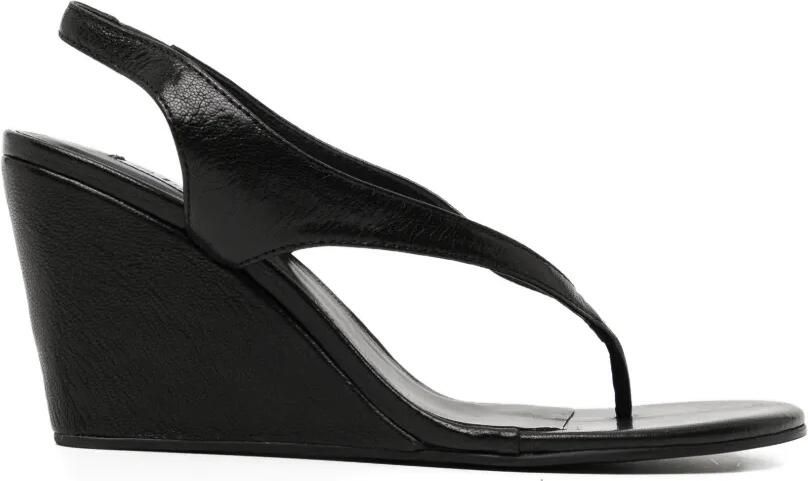 Senso 95 mmYoto I leren sandalen Zwart