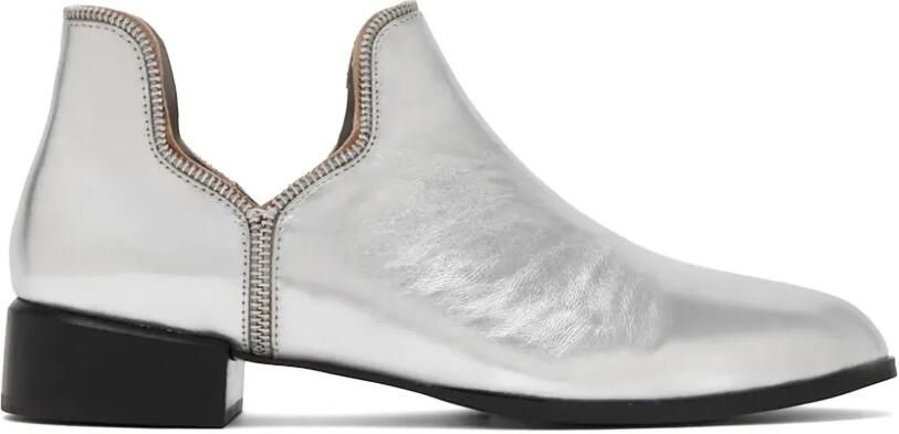 Senso Leren laarzen Zilver