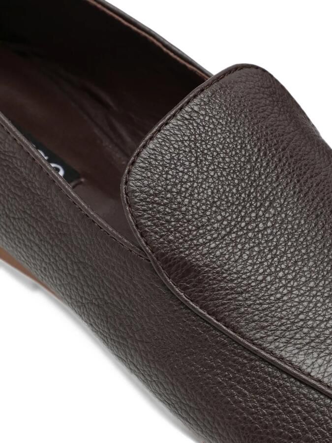 Senso Marcel grained-leather loafers Bruin - Foto 2