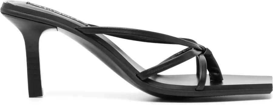 Senso Maria 70mm leren sandalen Zwart