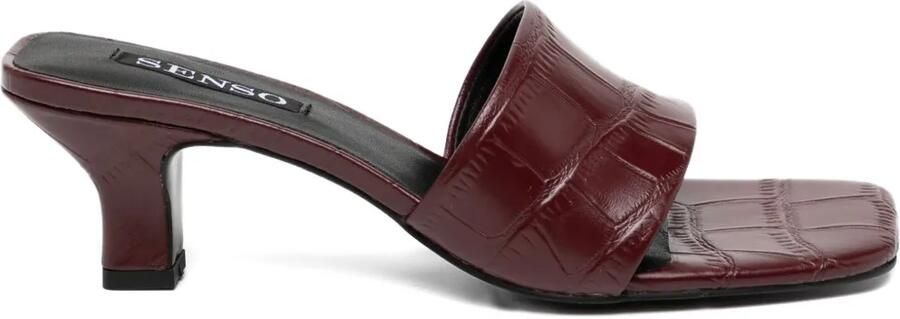 Senso Page leren sandalen Rood