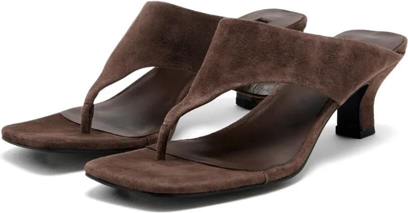 Senso Pearle I sandalen met vierkante neus Bruin