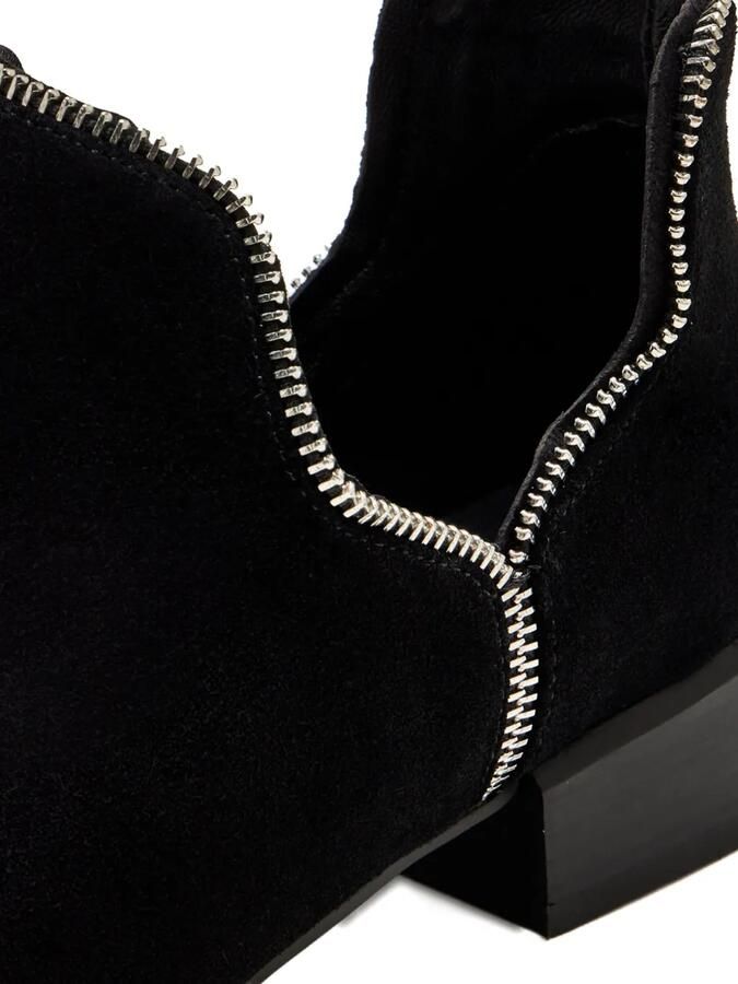Senso Suède laarzen met ritsdetail Zwart