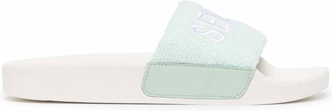 Senso Slippers met geborduurd logo Groen