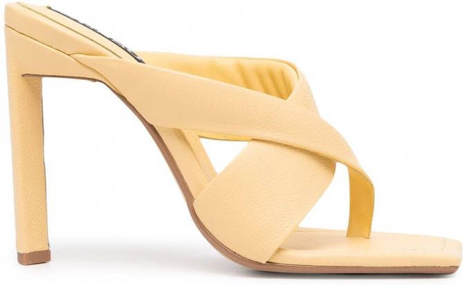 Senso Sofie II leren sandalen Geel