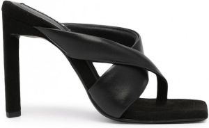 Senso Sofie III sandalen met vierkante neus Zwart
