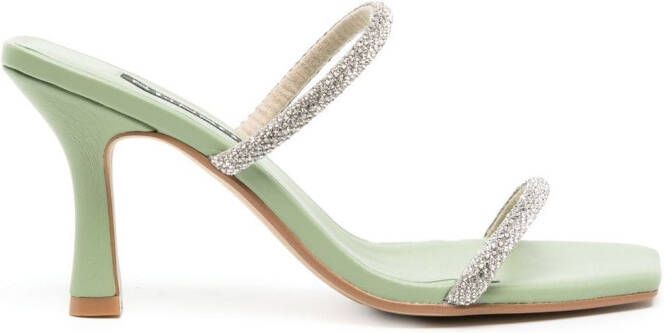 Senso Umber I leren sandalen Zilver