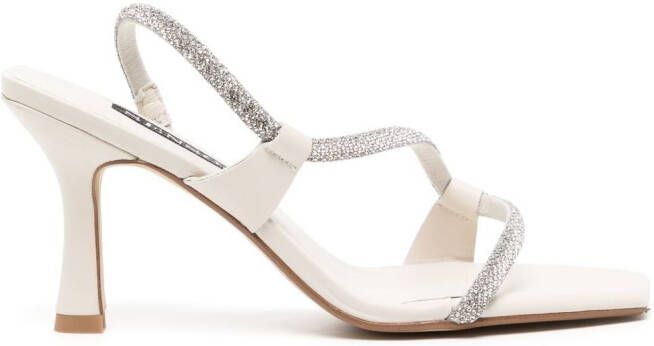 Senso Umee sandalen met open teen Zilver