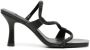 Senso Umee sandalen met vierkante neus Zwart - Thumbnail 1