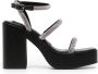 Senso Yasmin II sandalen verfraaid met kristallen Zwart - Thumbnail 1