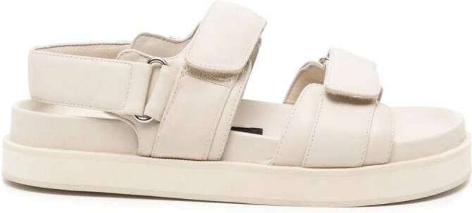 Senso Zina I touch-strap leather sandals Beige