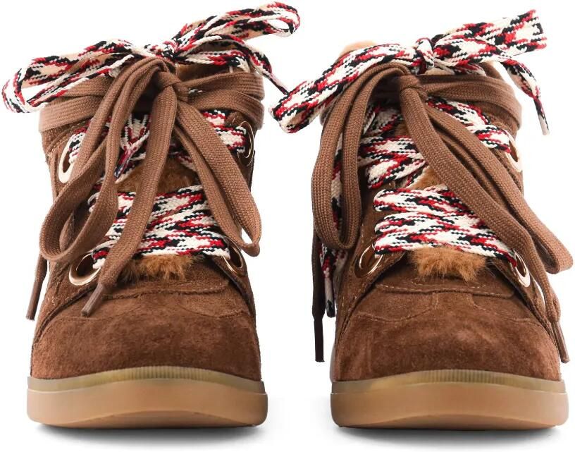 Serafini Manhattan suede-finish sneakers Bruin - Foto 4