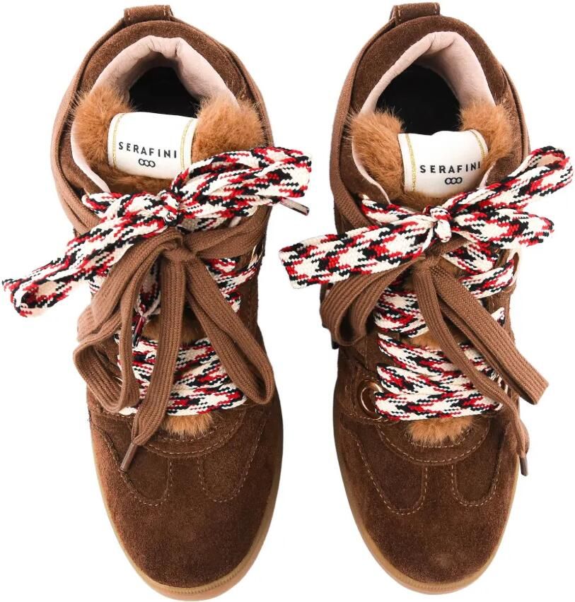Serafini Manhattan suede-finish sneakers Bruin - Foto 2