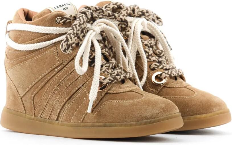 Serafini Manhattan suede-finish sneakers Bruin - Foto 5