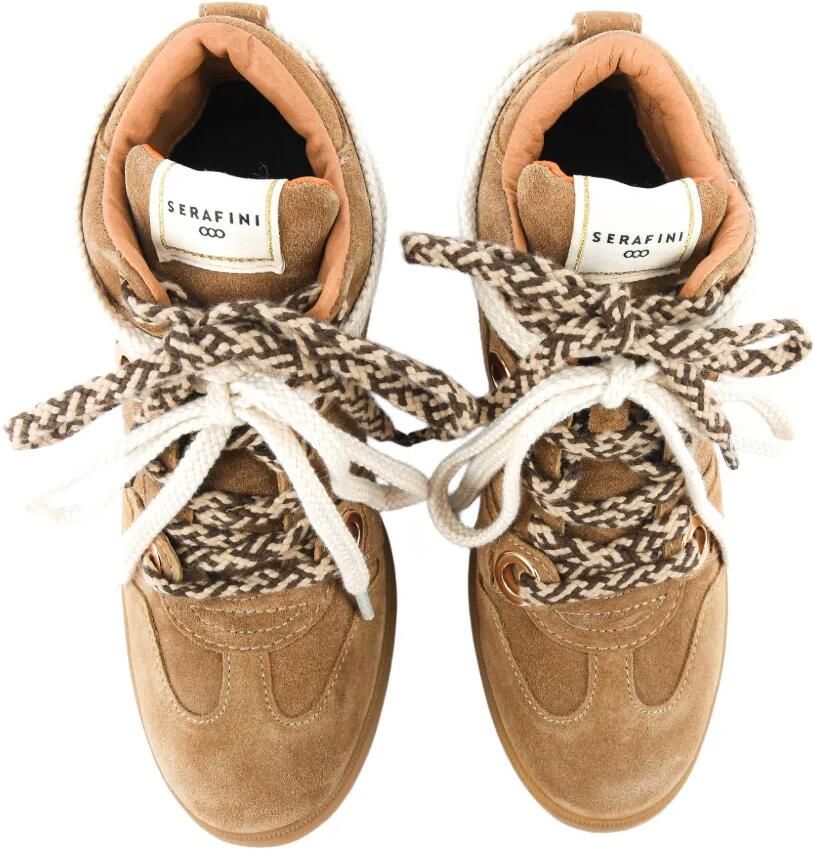 Serafini Manhattan suede-finish sneakers Bruin - Foto 2