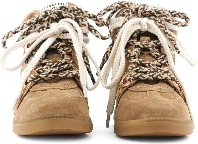 Serafini Manhattan suede-finish sneakers Bruin - Foto 4