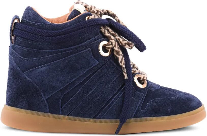 Serafini Manhattan suède sneakers Blauw