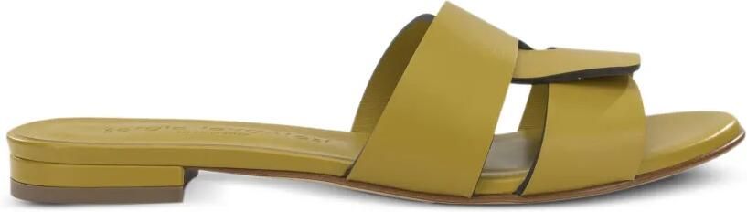 Sergio Levantesi Aria geweven leren sandalen Geel
