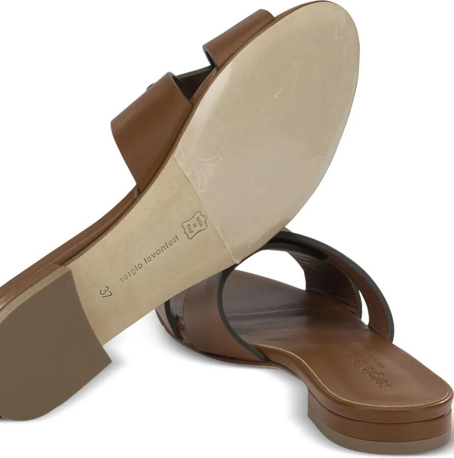 Sergio Levantesi Aria6 Tryde leren sandalen met uitgesneden details Bruin - Foto 2