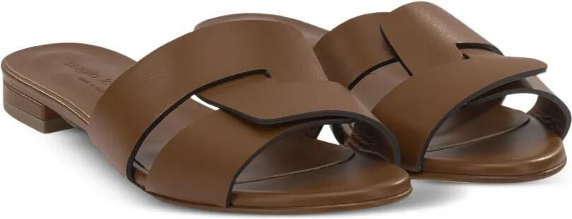 Sergio Levantesi Aria6 Tryde leren sandalen met uitgesneden details Bruin - Foto 4