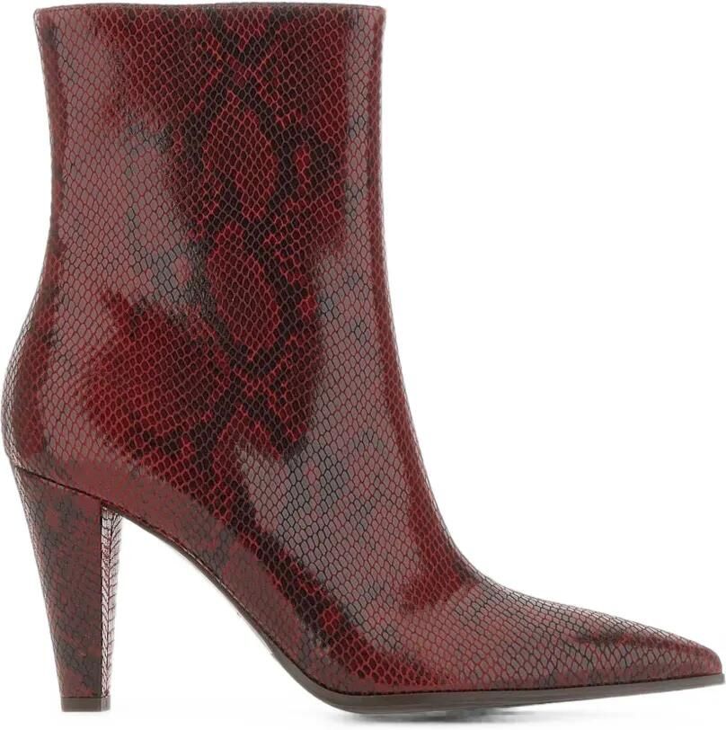 Sergio Levantesi Delia67 enkellaarzen met python-print Rood