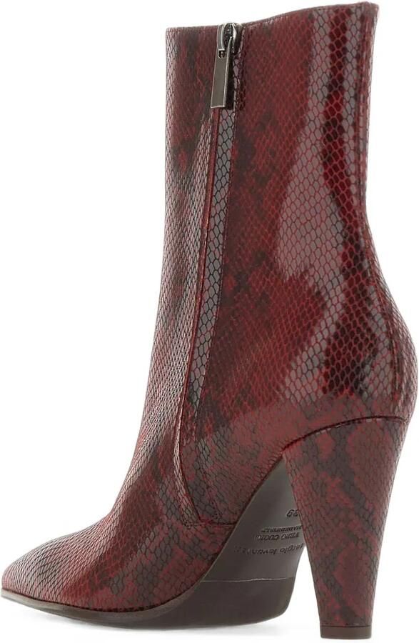 Sergio Levantesi Delia67 enkellaarzen met python-print Rood - Foto 4