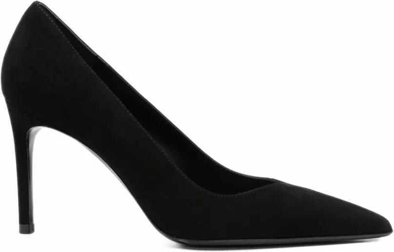 Sergio Levantesi Divina suède pumps met puntige neus Zwart