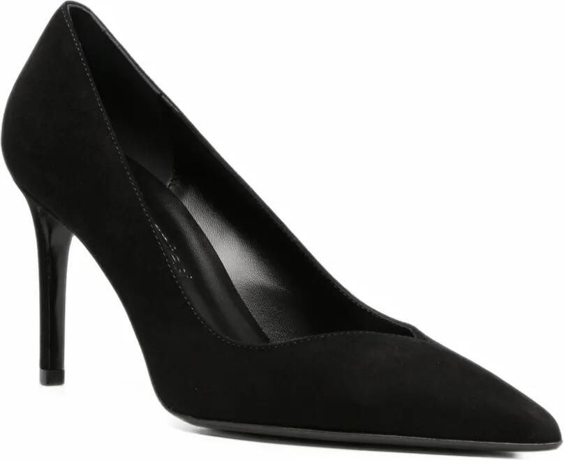 Sergio Levantesi Divina suède pumps met puntige neus Zwart - Foto 2