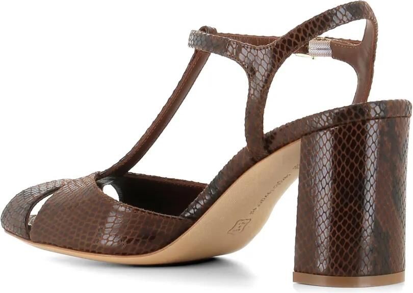 Sergio Levantesi Giselle 6 sandalen met reptiel-effect Bruin - Foto 3