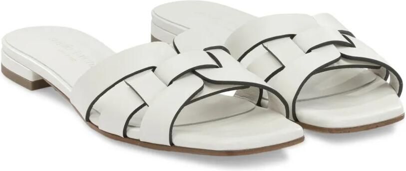 Sergio Levantesi Norma6 Tryde geweven leren sandalen Wit - Foto 3