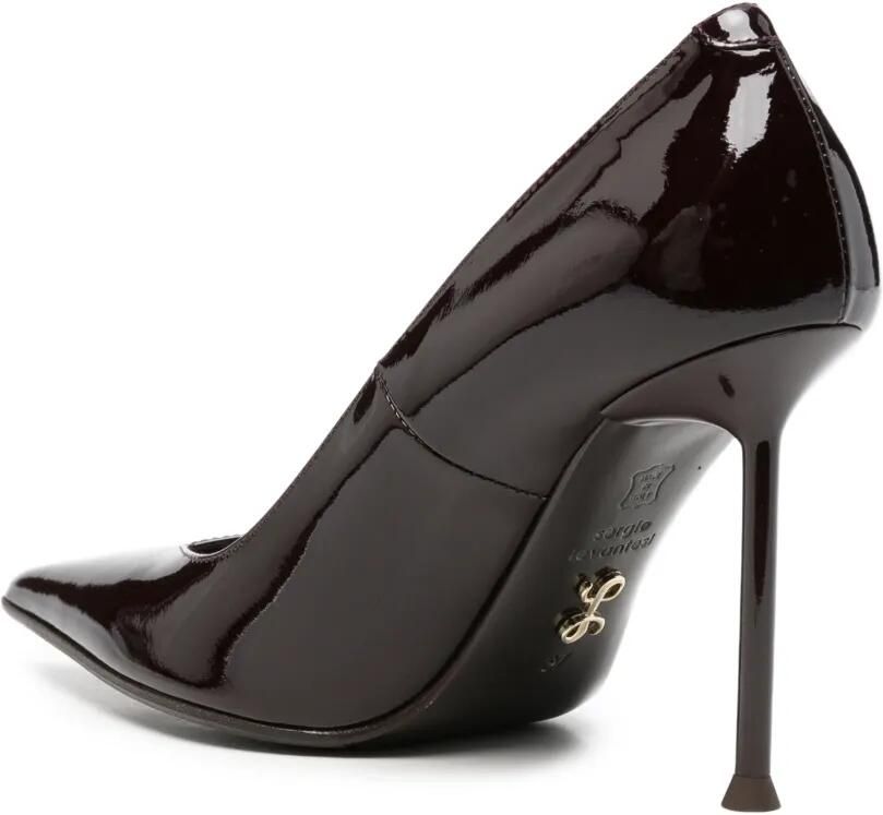 Sergio Levantesi Pop pumps met puntige neus en gelakte afwerking Paars - Foto 4