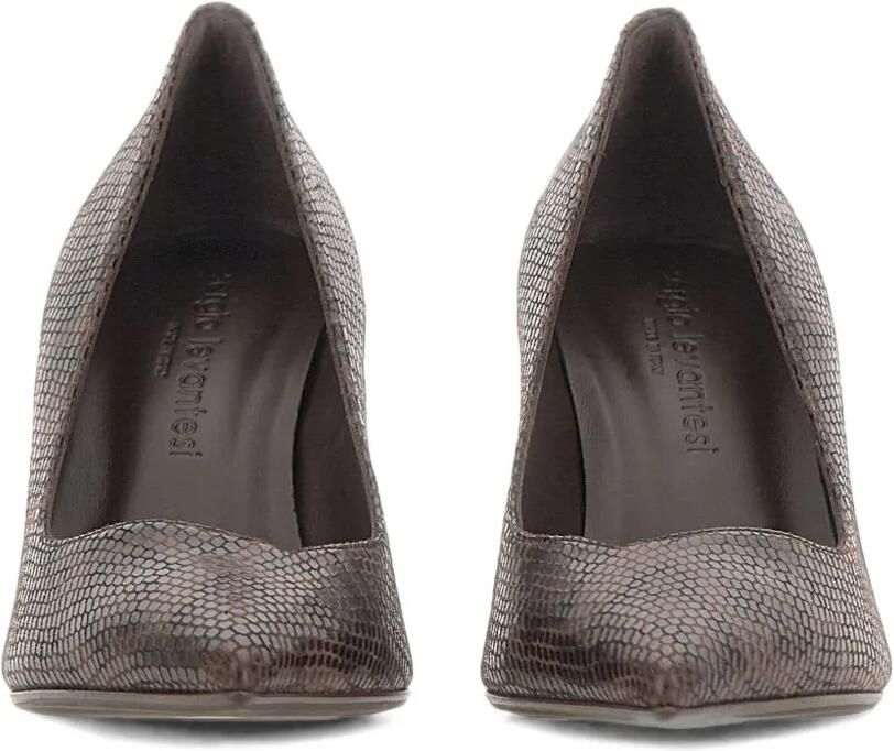 Sergio Levantesi Pumps met puntige neus en cobra-print Bruin - Foto 2