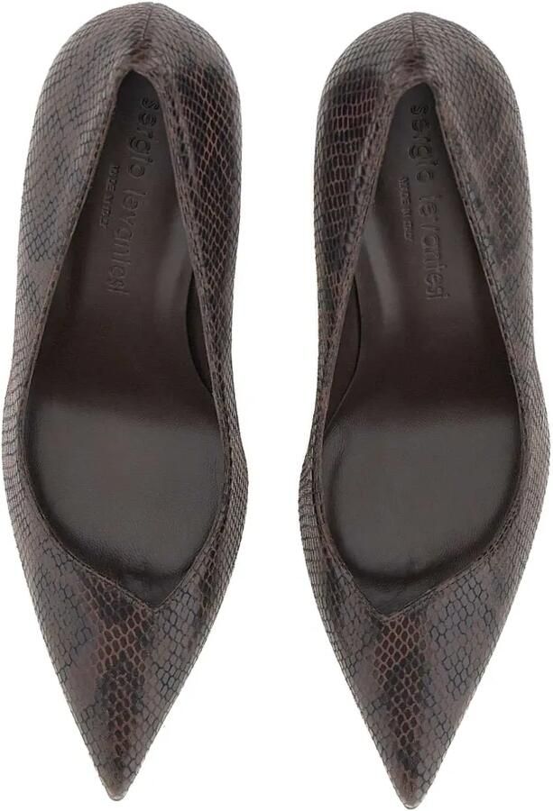 Sergio Levantesi Pumps met puntige neus en cobra-print Bruin - Foto 3
