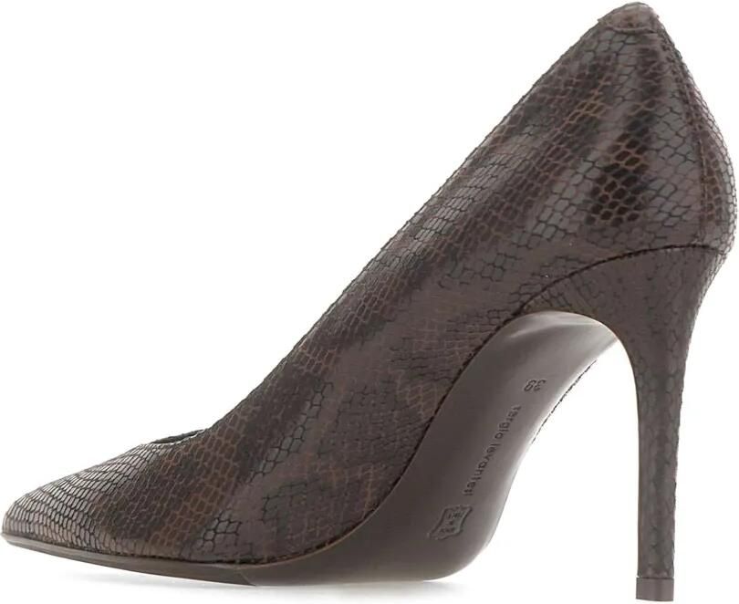 Sergio Levantesi Pumps met puntige neus en cobra-print Bruin - Foto 5