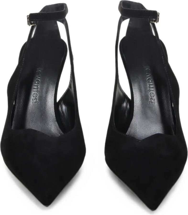 Sergio Levantesi Pumps met puntige neus en gespbandje Zwart - Foto 2