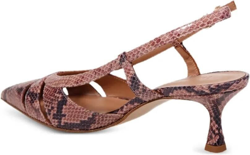 Sergio Levantesi Pumps met slangen-effect en bandje Roze - Foto 3