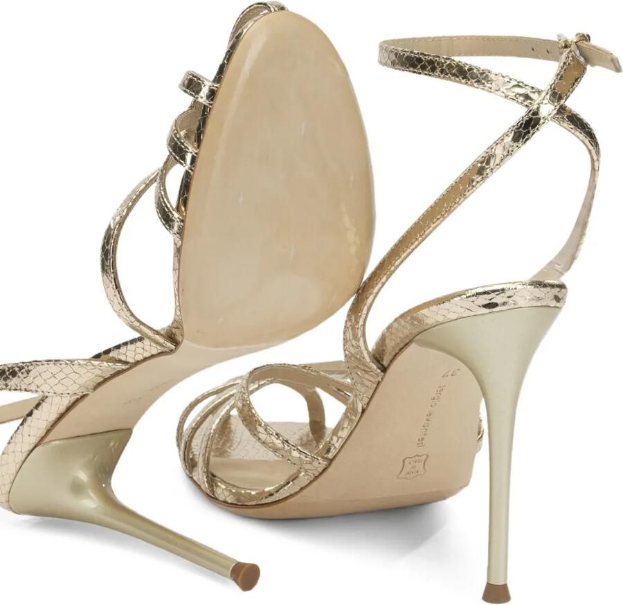 Sergio Levantesi Raykav6 sandalen met slangen-effect en bandjes Goud - Foto 2