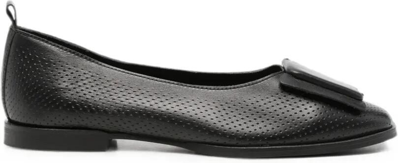 SERGIO MORETTI FIRENZE Ballerina's met geperforeerde details Zwart