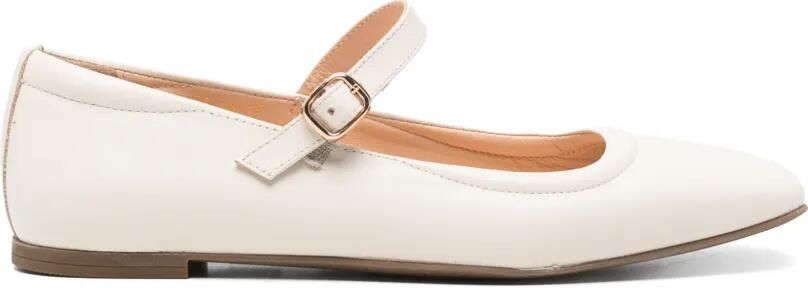 SERGIO MORETTI FIRENZE Ballerina's met gespsluiting Beige