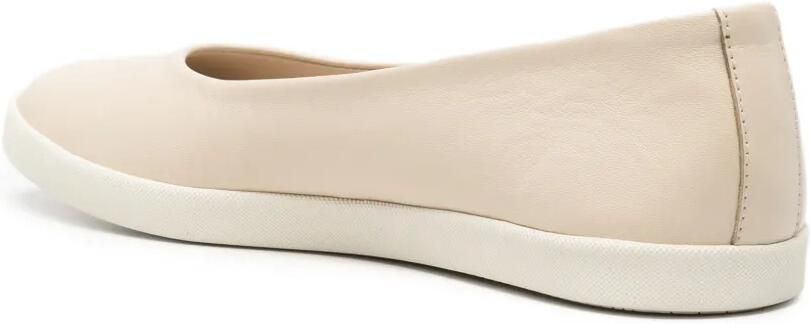 SERGIO MORETTI FIRENZE Ballerina's met ronde neus Beige - Foto 4