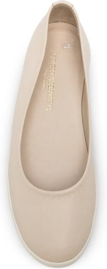 SERGIO MORETTI FIRENZE Ballerina's met ronde neus Beige - Foto 2
