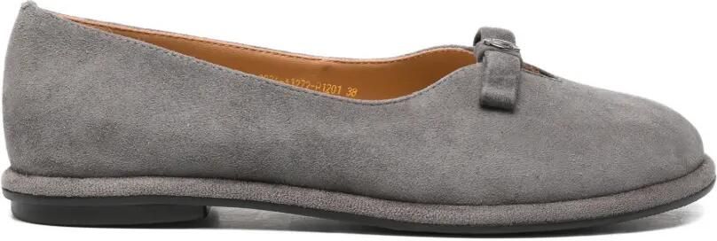 SERGIO MORETTI FIRENZE Ballerina's met strikdetail Grijs
