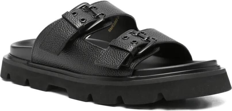 SERGIO MORETTI FIRENZE Bewerkte sandalen met gespsluiting Zwart - Foto 4