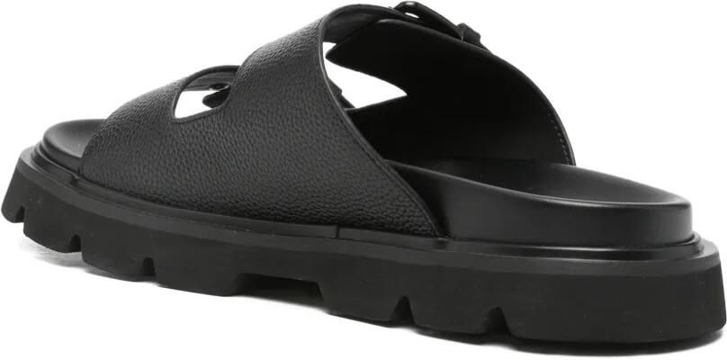 SERGIO MORETTI FIRENZE Bewerkte sandalen met gespsluiting Zwart - Foto 3