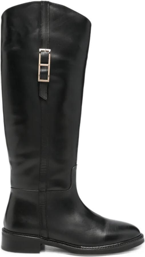 SERGIO MORETTI FIRENZE buckle-detail knee-high boots Zwart - Foto 2