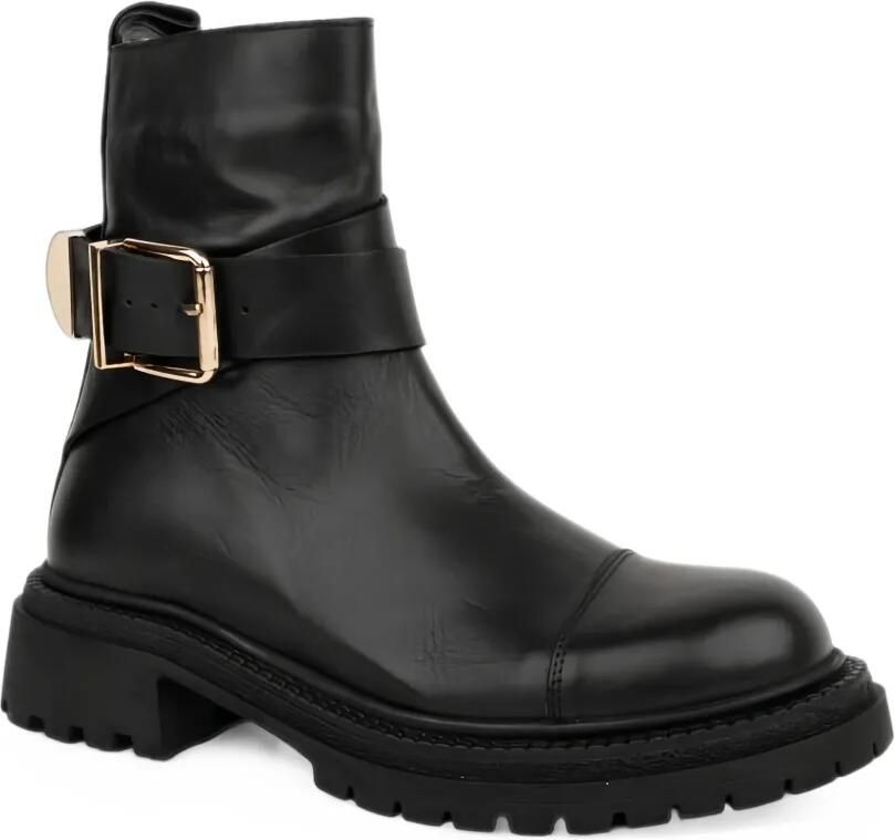 SERGIO MORETTI FIRENZE buckle-strap ankle boots Zwart - Foto 3