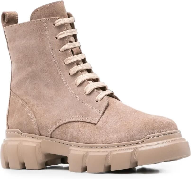 SERGIO MORETTI FIRENZE Combat boots Beige - Foto 2